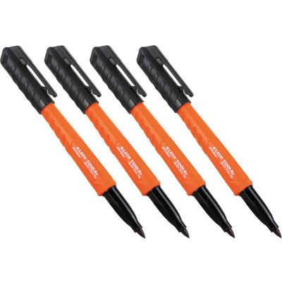 KLE861002 image(0) - Klein Tools Skribes&trade; Ultra Fine Tip Permanent Markers, Black, 2-Pack
