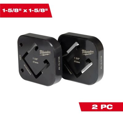MLW49-16-0158 image(0) - Milwaukee Tool 1-5/8 Inch x 1-5/8 Inch Single Strut Shearing Dies