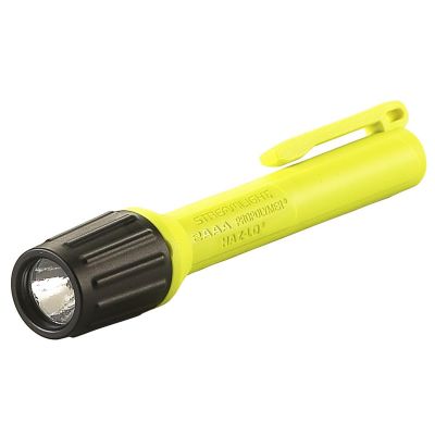 STL66505 image(0) - Streamlight 60 Lumen 2AAA ProPolymer HAZ-LO Flashlight - Alkaline batteries - Box - Yellow