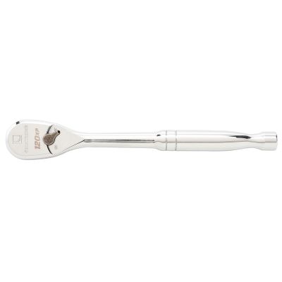KDT81304XP image(0) - GearWrench 1/2 Inch Drive 120XP Full Polish Chrome Teardrop Ratchet