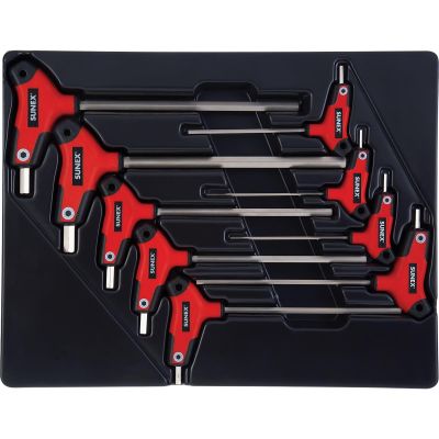 SUN9859 image(0) - SUNEX 9-Piece T-Handle, Hex, Fractional SAE