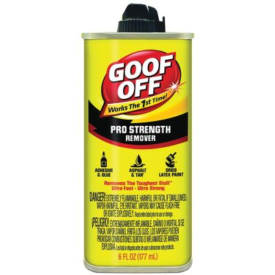 KSPFG661 image(0) - Klean Strip Goof Off FG661 Pro Strength Adhesive Remover, 6 oz Non Aerosol Can, Water White