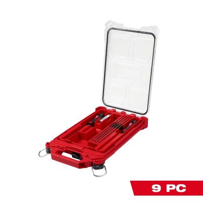 MLW49-16-2880 image(0) - Milwaukee Tool 9 Piece Saw Chain Sharpening Set with PACKOUT Low-Profile Compact Organizer