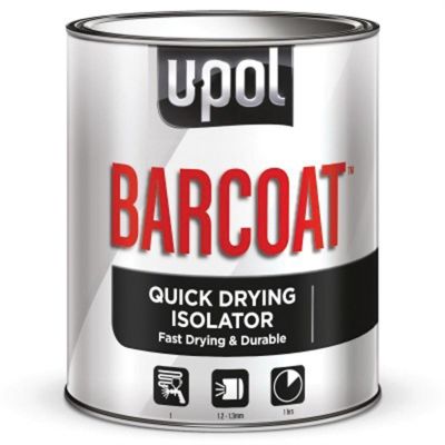 UPO0720 image(0) - U Pol Products Barcoat UP0720 Quick Drying Isolator, 1 L Tin, Yellow, 1 hr Curing