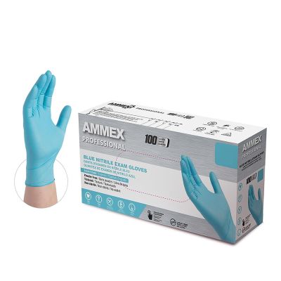 AMXAPFN46100 image(0) - Ammex Nitrile PF Exam Gloves L