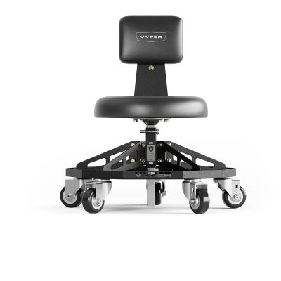 VYPRSS-B-B image(0) - Vyper Industrial 300 lb Capacity Robust Steel Sport Shop Chair - Black/Black