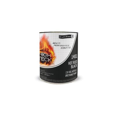 HIT1401-1 image(0) - High Teck Products 1401-1 Series 1400 Acrylic Urethane Factory Pack 2K Single Stage Paint, 1 gal, Hot Rod Black