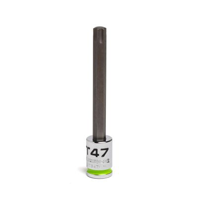 GETSTB47L image(0) - Grip Edge Tools 3/8" Dr RPT Long Star Bit Socket T47