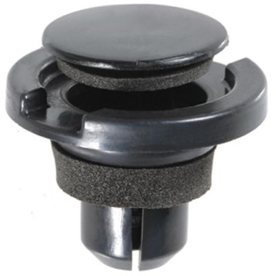 AVC21501 image(0) - AUVECO 21501 Push-Type with Drive Pin Rocker Molding Retainer, 25 mm Dia Head x 12 mm L Stem, Nylon, Black