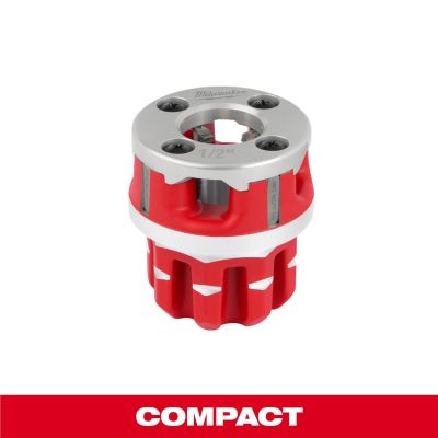 MLW48-36-1307 image(0) - Milwaukee Tool Milwaukee Compact 1/2 Inch ALLOY NPT Portable Pipe Threading Forged Aluminum Die Head