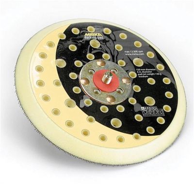 MRK916GV image(0) - Mirka Abrasives 916GV Grip Faced Vacuum Back-Up Pad, 6 in Dia, Hook and Loop Attachment