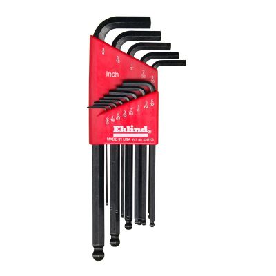EKL13213 image(1) - Eklind Tool Company HEX KEY SET 13 PC BALL END SAE LNG .050-3/8IN.