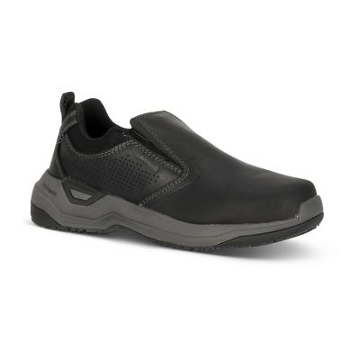 FSIA9107-6-5B image(0) - Avenger Work Boots Foreman MAX Low Slip-On - Women's - CN|EH|SR|SF - Black - Size: 6.5 - B - (Medium)
