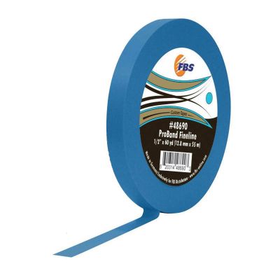FBS48690 image(0) - Distribution ProBand 48690 Fine Line Tape, 60 yd L x 1/2 in W, Stabilized Polymer Film, Blue