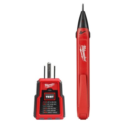 MLW2226-20 image(0) - Milwaukee Tool Non-Contact Voltage and GFCI Receptacle Premium Test Kit