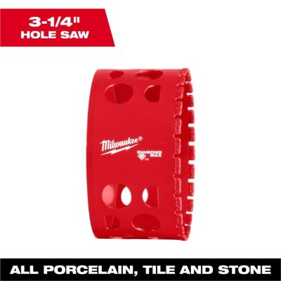 MLW49-56-5674 image(0) - Milwaukee Tool  3-1/4 Inch Diamond Max Hole Saw