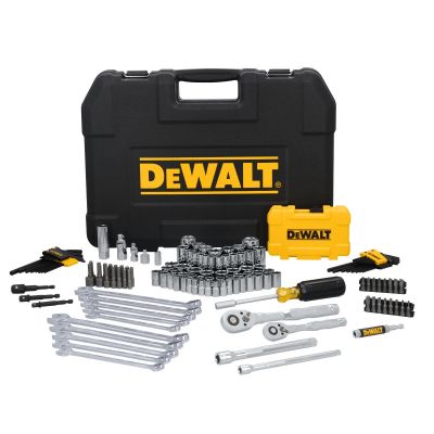DWTDWMT45425 image(0) - DeWalt 142-Piece 1/4 Inch and 3/8 Inch Drive Mechanics Tool Set