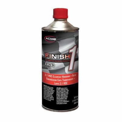 FNHFH743-4 image(0) - Finish 1 Automotive Refinish Products FH743-4 Slow 2.1 VOC Clearcoat Hardener, 1 qt Aerosol Can, Liquid