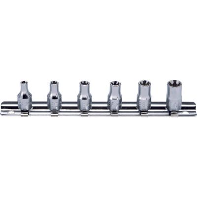 KKNRS2425-6 image(0) - Ko-ken USA RS2425/6 1/4 Sq. Dr. 6 piece TORX&Acirc;&reg; Socket Set E4-E10