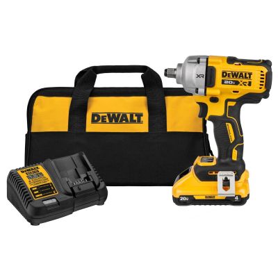 DWTDCF891Q1 image(0) - DeWalt 20V MAX XR 1/2 Inch Mid-Range Impact Wrench Kit With Hog Ring Anvil