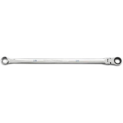 KDT86118 image(0) - GearWrench 18mm 120XP Universal Spline XL GearBox Flex Head Ratcheting Wrench