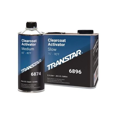 TRP6896 image(0) - Transtar Autobody Products 6896 6800 Series Slow Lightning Clear Coat Activator, 2.5 L, Clear, Liquid