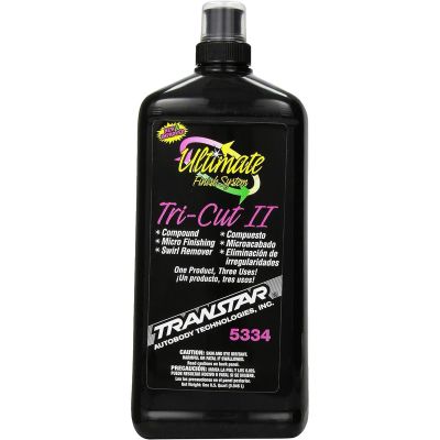 TRP5334 image(0) - Transtar Autobody Products 5334 Tri-Cut Compound, 1 qt Bottle, Glossy White, Liquid
