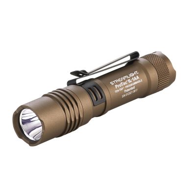 STL88073 image(0) - Streamlight 350 Lumen ProTac 1L-1AA Flashlight - Includes (1) CR123A lithium and "AA" Alkaline battery and holster - Clam - Coyote