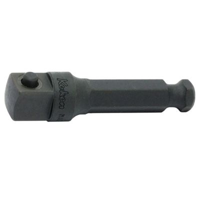 KKN120-50P image(0) - Ko-ken USA 120-50P 5/16 Hex Dr. Adaptor 3/8 Square Length 50mm Pin type