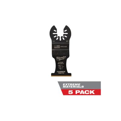 MLW49-25-1525 image(0) - Milwaukee Tool Milwaukee OPEN-LOK 1-3/8" TITANIUM ENHANCED CARBIDE TEETH MULTI-MATERIAL BLADE 5PK