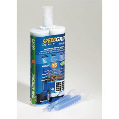 NOR04673 image(0) - Norton Speed Grip 04673 2-Part Adhesive, 400 mL Cartridge, Beige, Liquid