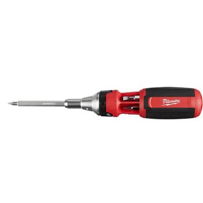 MLW48-22-2322 image(1) - Milwaukee Tool 9-in-1 Square Drive Ratcheting Multi-bit Driver