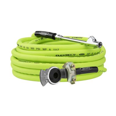 LEGHGH2-FZ image(0) - Legacy Manufacturing Flexzilla Truck Tire Inflator Kit 3-Piece, 3/8" x 50' Hose, Glad-Hand Attachment, 30&deg; Dual Angle and Straight-On Air Chuck