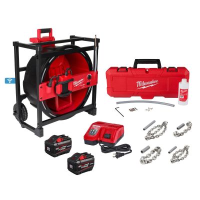MLW2819-22 image(0) - Milwaukee Tool M18 FUEL High Speed Chain Snake for 1-1/2 Inch &hyphen; 4 Inch Pipes