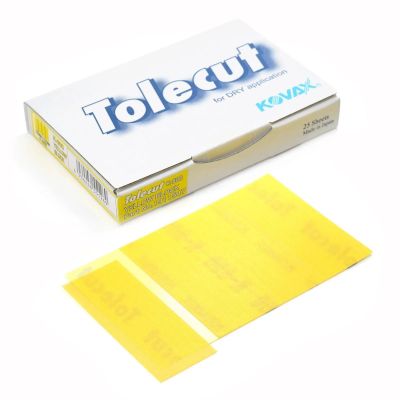 EAG1911547 image(0) - Eagle Abrasives, Inc. KOVAX Tolecut 191-1547 4-Cut Sheets, 70 mm W x 114 mm L, Yellow, Dry