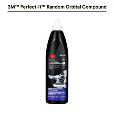 MMM34130 image(0) - 3M Perfect-It&trade; Random Orbital Compound 34130, 1 Pint (16 fl oz/473 mL)