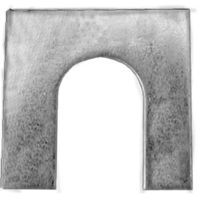 AVC5076 image(0) - AUVECO 5076 Shim, 1/16 in THK x 1/2 in Slot x 1-1/8 x 1-1/8 in, Zinc