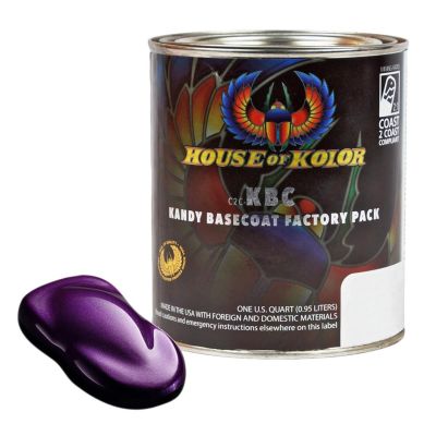 HOKC2C-KBC10-Q01 image(0) - House Of Kolor SHIMRIN C2C-KBC10-Q01 C2C Kandy Series Universal Basecoat, 1 qt Can, Purple