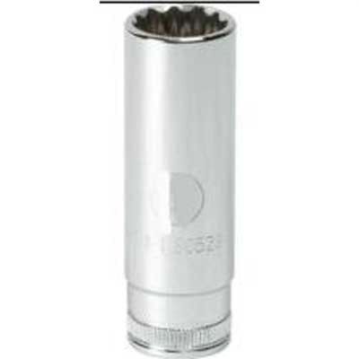 KDT80786 image(0) - GearWrench 1/2 Inch Drive 12 Point Deep Metric Socket 15mm