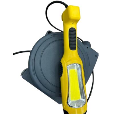 PHIECR40 image(0) - PHI Automotive Group Extension Cord Reel with Hand Lamp 40ft Retractable