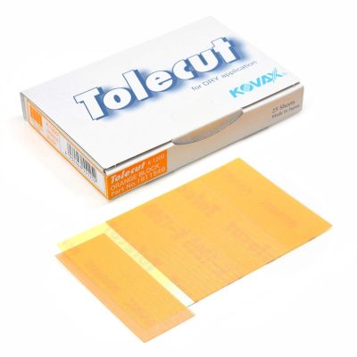 EAG1911546 image(0) - Eagle Abrasives, Inc. KOVAX Tolecut 191-1546 4-Cut Sheets, 70 mm W x 114 mm L, Orange, Dry