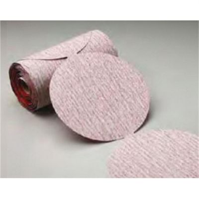 NOR18165 image(0) - Carborundum Abrasives Carbo Premier Red 18165 Dri-Lube Stick-On Sanding Disc Roll, 6 in, P320 Grit, Aluminum Oxide