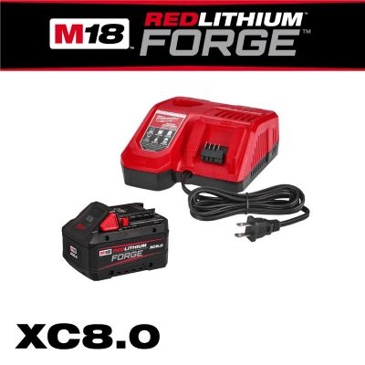 MLW48-59-1881 image(0) - Milwaukee Tool M18™ REDLITHIUM™ FORGE™ XC8.0 Starter Kit