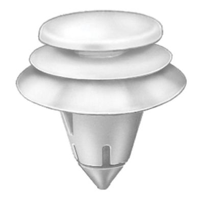 AVCAP19386 image(0) - AUVECO AP19386 Triple Head Type 10 Door Trim Panel Retainer, 15 mm Dia Top x 20 mm Dia Bottom Head, Nylon, Natural