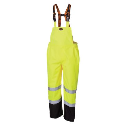 SRWV1200461U-4XL image(0) - Pioneer 300D Ripstop Waterproof Safety Bib Pant  - Color:  Hi-Vis Yellow/Green  - Size: 4XL