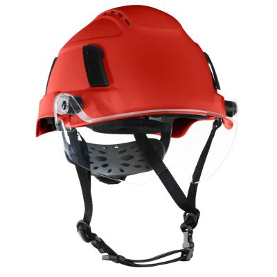JCK22177 image(0) - Jackson Safety Safety Helmet - XS2-550V Series - Type 2 Plus - Vented - With Flip-Up Visor - Red