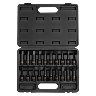 SUN2637 image(0) - SUNEX 20PC 1/2" DR IMPACT HEX DRIVER MASTER SET