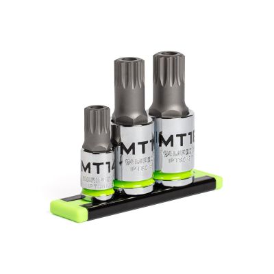 GETIPTS3S image(0) - Grip Edge Tools 3-PC RPT 3/8 & 1/2" Drive Standard Security Triple Square Bit Socket Set