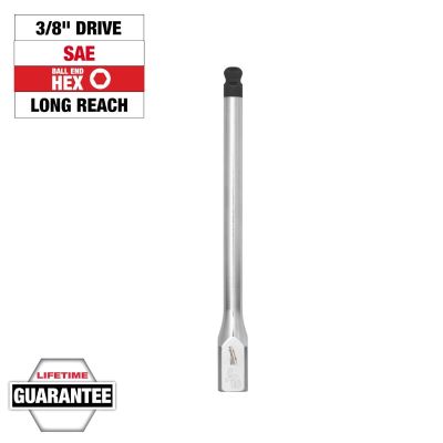 MLW45-34-1095 image(0) - Milwaukee Tool 3/8 Inch Drive 5/16 Inch Long Ball End Hex Bit Socket