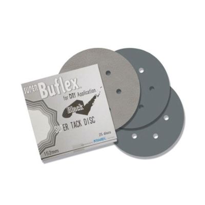 EAG1931534 image(0) - Eagle Abrasives, Inc. KOVAX Super Buflex 193-1534 Sanding Disc, 6 in Dia, 3000 Grit, Black, Dry, Hook and Loop Attachment, 7 Holes